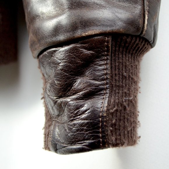 Georgetown Leather Design A-2 Bomber Flight Jacket - Picture 5 of 10